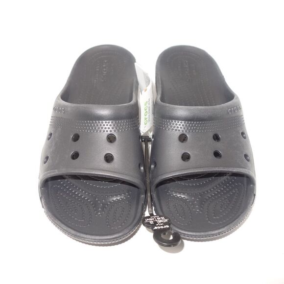 CROCS Shoes - NEW Crocs Coast Slides Sandals Slip On Black Unisex Men's 7 Women's 9